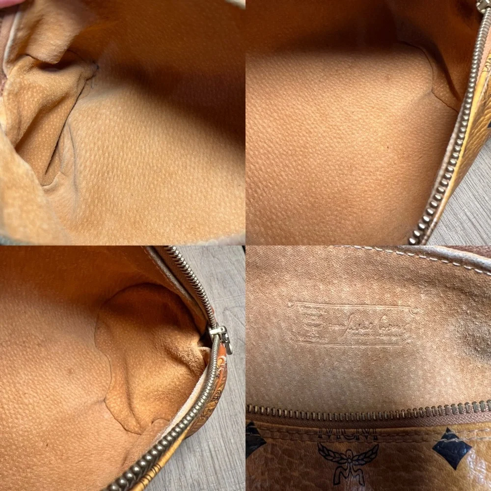 MCM Visetos round barrel tootsie roll style - Picture 6 of 14